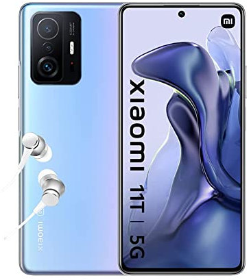Xiaomi 11T 5G - Smartphone 8+256GB, 6,67â€ 120Hz AMOLED Flat DotDisplay, MediaTek Dimensity 1200-Ultra, 108MP Camera Pro, 5000mAh, Bleu Céleste (Version Française + 2 Ans Garantie)