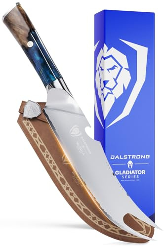 Dalstrong BBQ Pitmaster Knife - 8 inch - Valhalla Series - Forked Tip & Bottle Opener - HC Steel - Celestial Resin & Wood Handle - Breaking Knife - w/Leather Sheath