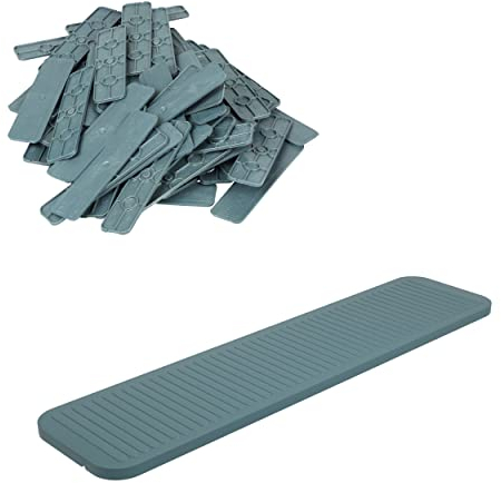 FUX 100 Stück Abstandshalter 100mm x 24mm x 1mm-6mm | Made in Germany | Unterlegplatten, Distanzklötze aus Kunststoff, Abstandhalter (Dicke: 2mm)