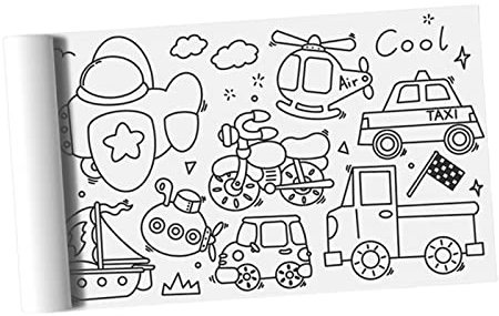 Große Malpapierrolle mit abreißbarer Linie, bunt für Geburtstag, Zuhause, Dinosaurier, Transport
