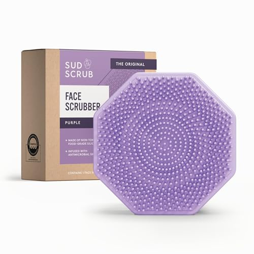Sud Scrub® Antimikrobieller Silikon-Gesichtsschrubber, 1 Packung, sanftes Gesichtspeeling für empfindliche Haut, umweltfreundliche Gesichtsreinigungsbürste für Akne, Peeling-Gesichtsbürste für Männer