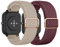 AK 2 Stück Armband für Amazfit BIP 3/BIP 3 PRO/BIP U PRO Damen Herren, 20mm Weiches Geflochtenes Nylon Armbänder Kompatibel mit Amazfit GTS 4 Mini/GTS 2 Mini/GTR 42mm/GTS 4/GTS 3/GTS 2