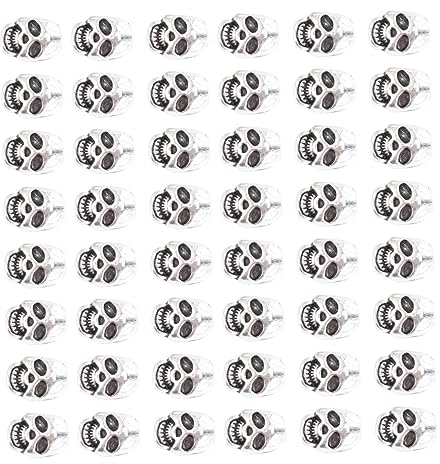 Selbstgemacht Totenkopfperlen 50 Stück aus Legierung für Halloween Party