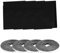 4 PCS Mosquitera Ventana,Mosquiteras para Ventanas Universal,Mosquitera para Ventana Autoadhesiva, para Protección Ventanas contra Insectos Moscas Mosquitos (negro)