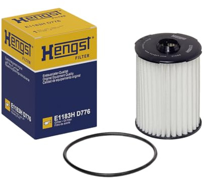 HENGST - Ölfilter E1183H D776 - Öl-Filtereinsatz für KFZ | Hochwertiger Motorölfilter für KFZ mit Otto- oder Dieselmotor - Robuster Ölfilter mit hoher Schmutzaufnahmefähigkeit
