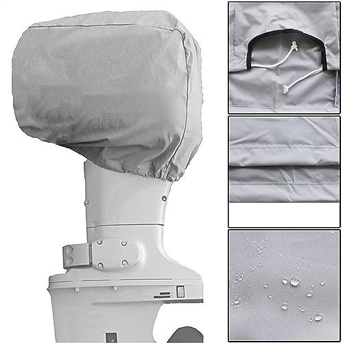 Schutzhülle Außenborder Abdeckung 10 PS/40 PS/100 PS/200 PS Boot Yacht Außenbordmotor Wasserdichter Schutz Regenschutz Professionelles Bootsabdeckungszubehör. Schutzhülle Außenborder(Black 100HP)