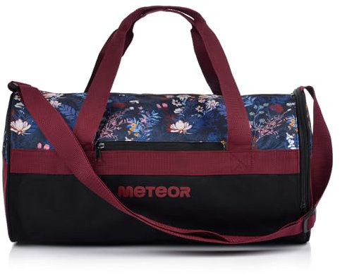 Borsa Palestra con Scomparto per Scarpe - Borsone Viaggio Piscina Sportiva - Duffel Bag per Uomo Donna - Borsa a Tracolla Spalla Weekend Campeggio Sport Fitness