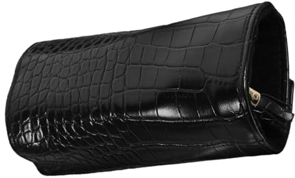 Zerodeko Bolsa Enrollable Para Guardar Joyas Rollo De Joyería Negro Organizador De Joyas De Viaje Para Collares Pendientes y Anillos