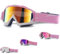 DONGZQAN Skibrille Damen Rosa, Skibrille Brillenträger Damen, Skibrillen Unisex Otg Mit Schaumstoffpolsterung, Geeignet für Outdoor-Sportarten(D)