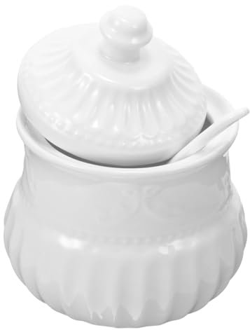 PAMINGONO Zuckerdose Keramik Mit Deckel Zuckerspender Für Küche Gewürzbehälter Praktisch Für Kaffee Und Haushalts-gewürzhalter