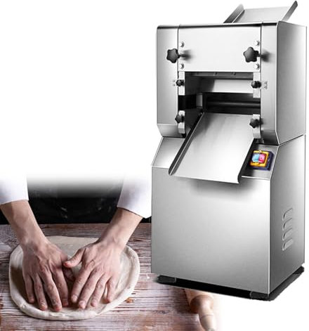 GLJTUO Macchina per La Pasta Commerciale, Macchina per Pasta Elettrica, Rullo per Pasta in Acciaio Inossidabile, Rullo per Pressare La Pasta con La Pelle dei Ravioli, per R,