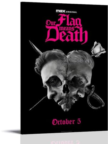 YRAEYWAER Our Flag Means Death（2） Posters Aesthetic Decor Living Modern Family Bedroom Bedroom Living Room Wall Art Decoration Poster 24x36inch(60x90cm) Frame-style