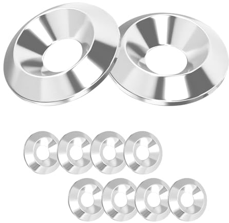 Ctyjia 10Stk Senkkopf Unterlegscheibe, Edelstahl Unterlegscheiben, M8 x 25mm Senkscheiben, Zierscheiben für Senkkopfschrauben