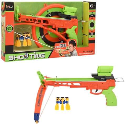 Juroupi Set Balestra e Dardo Giocattolo per Bambini con Bersaglio,Giochi e Giocattoli,Giocattoli,Giocattoli sportivi-80362