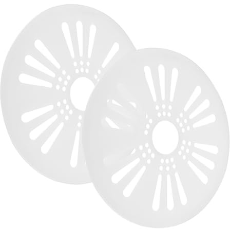 Washing Machine Spinner Cap Accessory 24cm 2pcs Abs White | Dryer Safety Cover Replacement, Spinner Cap Part, Washer Spare Accessory for Drying Drum