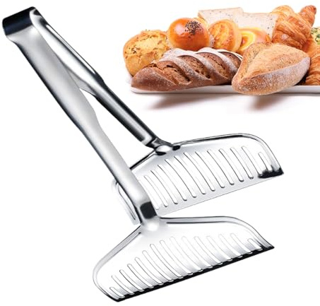 Sghtil Pinzas para alimentos – Pinzas de metal para parrilla y cocción – Utensilios de cocina de acero inoxidable para barbacoa, carne, pescado y cocinar al horno
