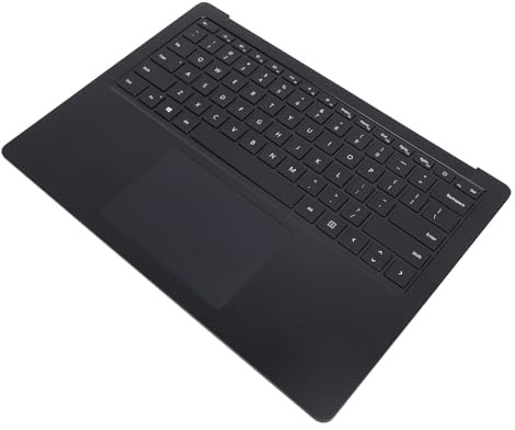 SENECESLI Laptop Palm Resort Keyboard, Metal ABS Us Layout Fast Laptop Palm Soil Keyboard Touchpad Assembly for Accessories (Black)