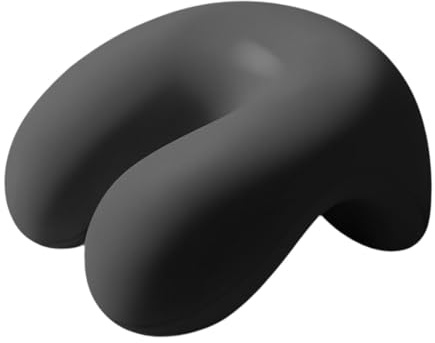 HouseVibe Neck Support Pillow for Office Chair Memory Foam Napping Cushion 10.63x10.24x5.91 Inch Multi Use Headrest for Adults Students- Black