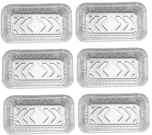 Gatuida 25piezas Fiambrera de Papel de Aluminio Bandejas Desechables para Barbacoa Prácticas Llevar de Aluminio para Uso Diario