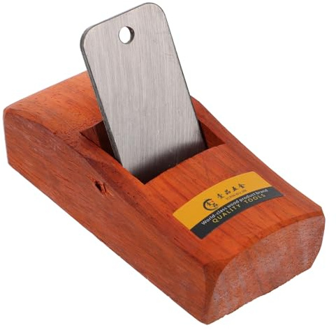BIUDECO Cepillo de Carpintero Manual Mini de 108 MM de Madera y Acero Herramienta para Trabajar la Madera Suministros para Carpintería Dispositivo Práctico para Desbastar y Acabado