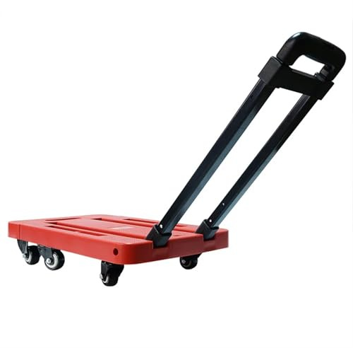 Robuste, faltbare Handkarre, tragbarer Trolley für Outdoor-Camping, Gepäck, Einkaufen und Heimgebrauch, multifunktionaler faltbarer Wagen für einfachen Transport