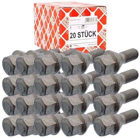 20x Febi Radschraube Stahl-Alufelge | 20x 19341 passend für 147 166 Giulietta 500