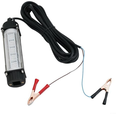 Luz de pesca subacuática de alta potencia 12v 240 LED lámpara sumergible ip68 impermeable ganchos de acero inoxidable para pesca en el mar amarillo blanco 2000g (120W verde)