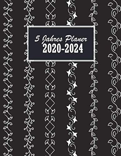 5 Jahres Planer 2020-2024: Zeitplaner und Wochenplaner 2020-2024 | Monatskalender und Tageskalender seit 5 Jahren | Terminkalender, Kalenderbuch und Notizbuch | Januar 2020 bis Dezember 2024