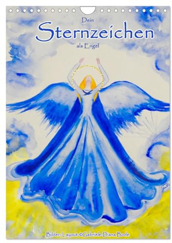Dein Sternzeichen als Engel (Wandkalender 2026 DIN A4 hoch), CALVENDO Monatskalender: Sternzeichen Aquarelle als Engel (CALVENDO Kunst)