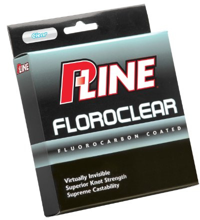 P-Line Floroclear Fluorocarbon-Coated Fishing Line – Virtually Invisible, Low Memory, Long Casting Performance for Freshwater & Saltwater | 3lb-300yds | Clear