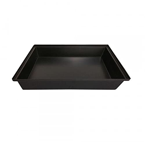 Breker Kunststoffwanne 80x90cm [geeignet als Kotwanne] 72 Liter Fassungsvolumen | Allzweckwanne | Plastikwanne | Schwarz