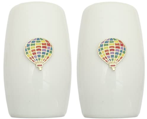 Hot Air Balloon China Salt and Pepper Shakers Cruet Set Modern White CSP 192