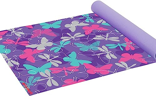 Antsy Pants Kids Yoga Mat - Yoga Mats for Kids, Home Workout, Travel, Fitness, Pilates, Stretching, Sturdy Non-Slip Exercise Mat for Toddlers, Size 60” x 24”, 3mm Thick Free of Toxic Phthalates