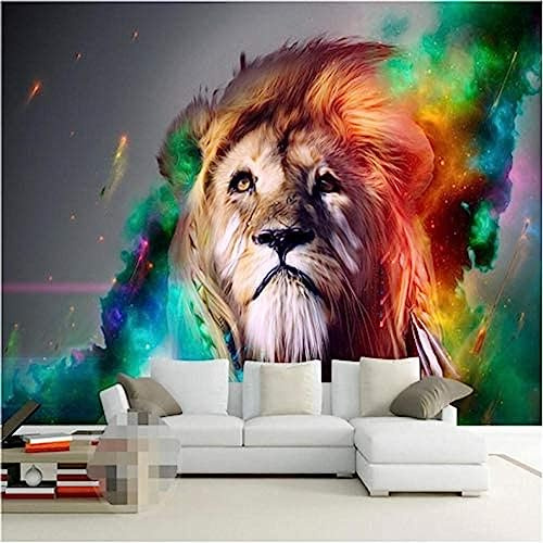 Wall Mural Wallpaper-3D Luxury Quality Hd Color Lions Return The King Mighty Hand Drawn Style Large Wall Mural-3D -350x250cm