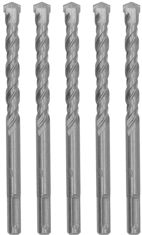 SDS Plus Punta per trapano a percussione rotante 5Pz 10mm x 210mm Punta per muratura per la foratura di calcestruzzo Pietra Mattoni Roccia