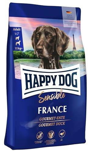 Happy Dog Sensible France - M - Trockenfutter, Hundefutter - Geschmacksrichtung Gourmet Ente - 11kg – Natural Life Concept