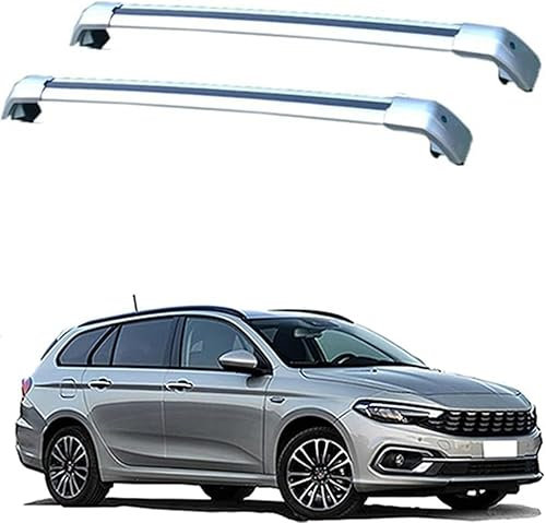 Dachgepäckträger Fahrradträger Für FIAT Tipo 5 Door Estate 2016-2021, Dachträger Dachboxen Dach Gepäckablage Railing Track Zubehör