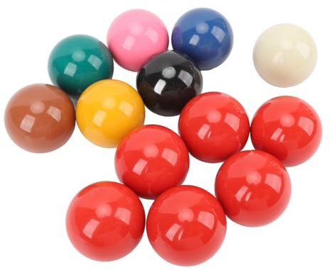 Fabater Billardkugeln, 13-teiliges Snookerkugel-Set, Professionelles Standard-Ersatz-Harz-Billardkugel-Set mit 2,1 Zoll Durchmesser für Billardtische, Billard-Billardkugel-Set für die