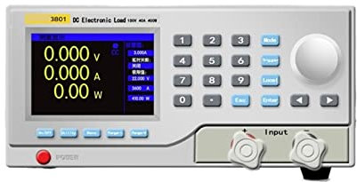 DIKAMAN Lasttester Batteriekapazitätstester, Programmierbare elektronische DC-Last VC3801S/3802/3804 Batteriekapazitäts-Innenwiderstandsprüfer Hohe Präzision und hohe Stabilität(3801)