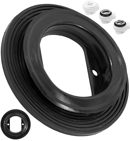 Guarnizione profilata, 2 pezzi, compatibile con Viega Domoplex dal 1996, 86 x 51,5 x 13,5 mm, ricambio per 6928.1-90C, 232405, anello di tenuta per piatto doccia con foro di scarico da 52 mm