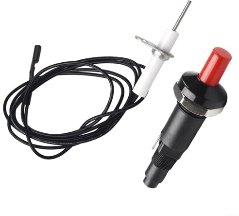 Honseadek Piezo di cottura all'aperto per accensione a pulsante di accensione, con cavo, per griglia a gas barbecue scintilla per sistema di accensione parte di ricambio uscita 18KV