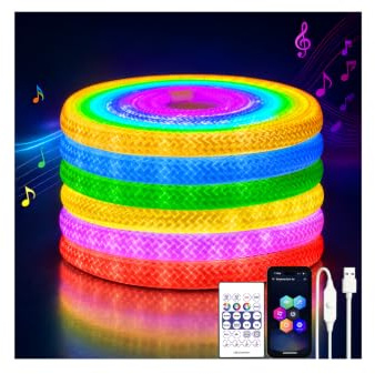 iNextStation Striscia LED Neon RGB 5M, 5V USB Strisce LED Smart IC