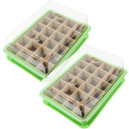Veemoon 2sets Vassoio per Germinazione delle Piante Contenitori per Semina Vassoi per Crescita delle Piante Materiale per Semina Accessori per Giardinaggio