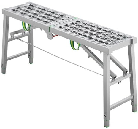 Plataforma móvil para andamios Escalera plegable for andamios, portátil y gruesa, con peldaños de gran altura malla antideslizante for limpiar ventanas