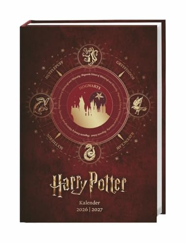 Harry Potter 17-Monats-Kalenderbuch A5 2027 - 17 Monate. Von August 2026 bis Dezember 2027: 17 Monate ab August 2026. Ein Terminplaner voller Magie ... der Welt von Hogwarts. Format 15,2 x 21,5 cm