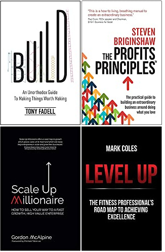 Build, The Profits Principles, Scale Up Millionaire, Level Up 4 Books Collection Set