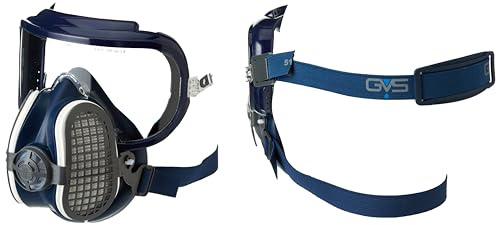 GVS Filter Technology Masque SPR405 Elipse Integra avec filtres P3 contre les odeurs nuisibles pour la poussière, M/L Bleu