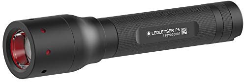Ledlenser P5 kompakte Taschenlampe LED, 140 Lumen, fokussierbar, 120m Leuchtweite, bis zu 4h Laufzeit, robustes Metallgehäuse, 1xAA batteriebetrieben, inkl. Batterie