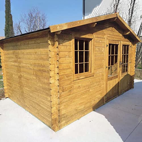 Salone Negozio Online Maisonnette Ines Bois imprégné ACORD 400X400X250H sans sol
