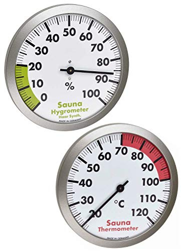 TFA-Dostmann Sauna Thermo-Hygrometer Set TFA 40.1053.54.99 Thermometer Luftfeuchte